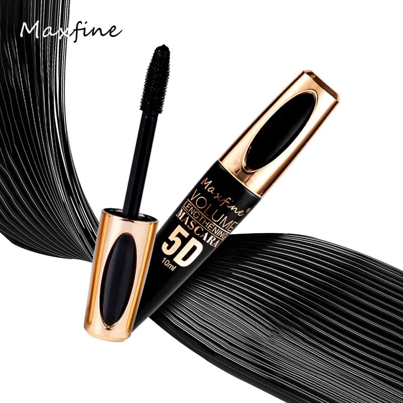 5D Silk Mascara with Big Eyes, Strong and Lasting Black Content and Length, Waterproof and Non-caking, and Prolonged Mascara.