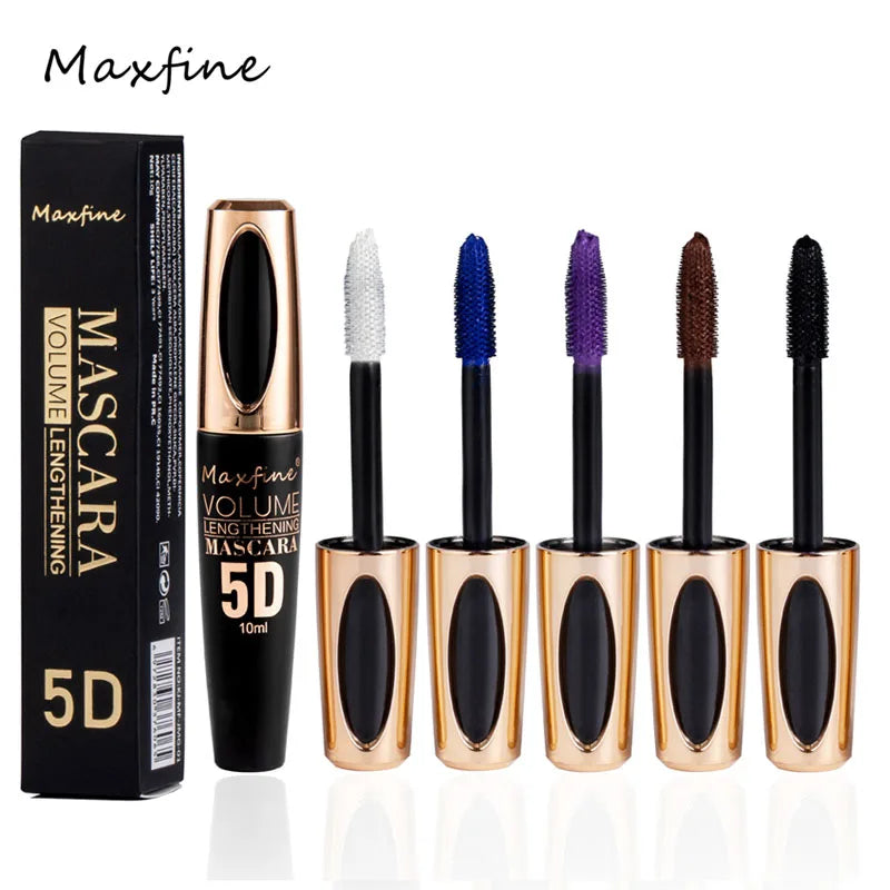 5D Silk Mascara with Big Eyes, Strong and Lasting Black Content and Length, Waterproof and Non-caking, and Prolonged Mascara.