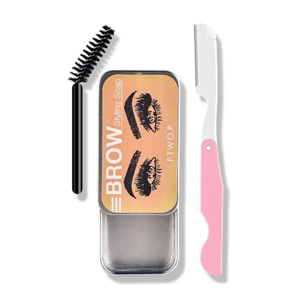 Transparent Pomade Eyebrow Styling Soap Brows Gel Wax Fixer With Brush For Women Eyebrow Cosmetics Make Up Eyebrow Gel